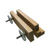 YORK Moxon Vice with wooden Jaws and 2 Spindles